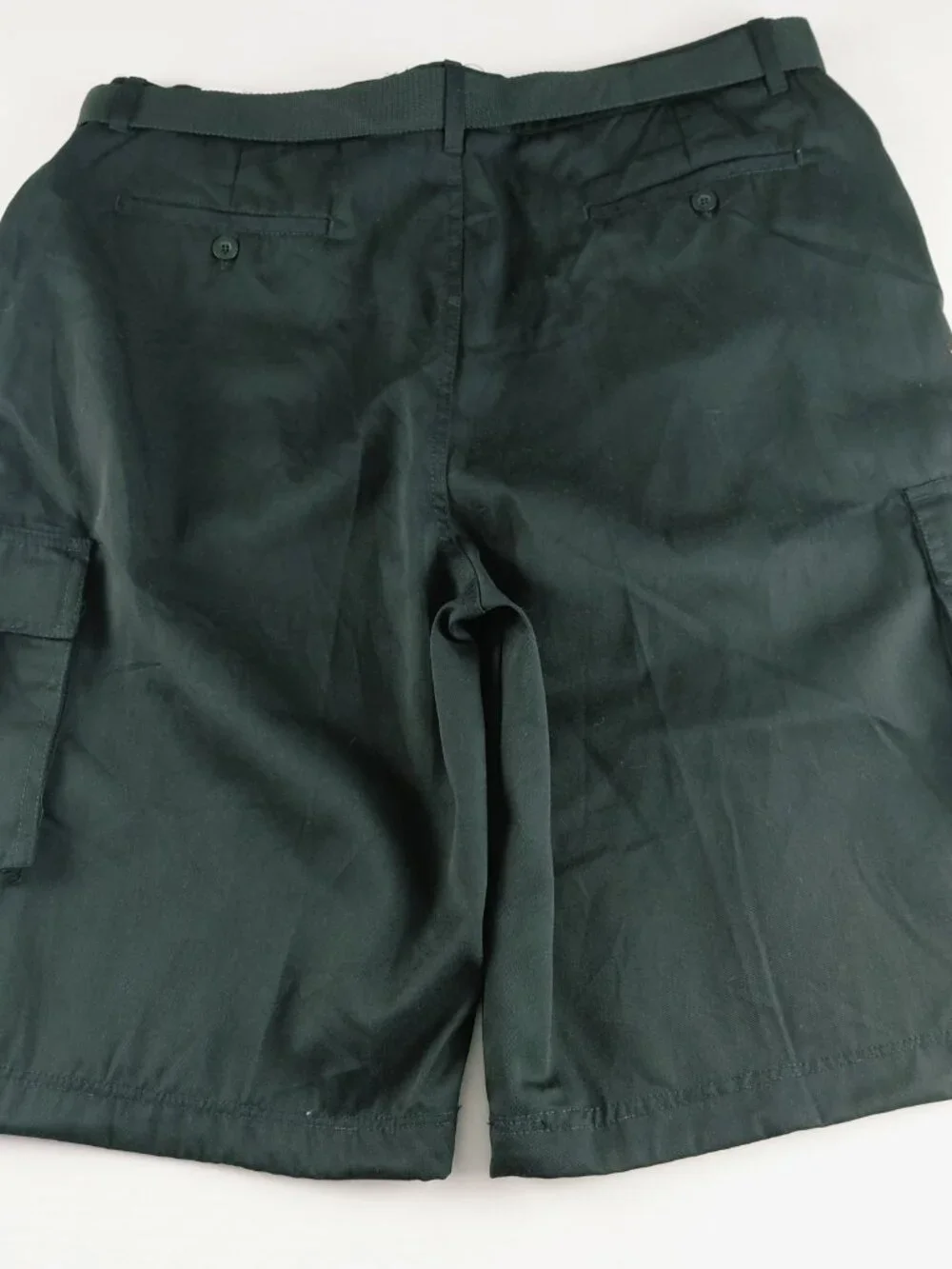 BlackCanyon Twill Cargo Shorts with Belt Men's Size 42 Black Pockets